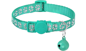 Paw-pattern Breakaway Cat Collar