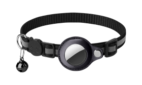 Reflective Breakaway Cat Collar with AirTag Holder