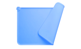 Waterproof Silicone Cat Feeding Mat with Raised Edges – Pet Food Bowl Placemat