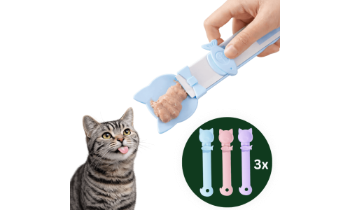 3-Pack  Cat Treat Squeeze Spoons – Lickable Snack & Puree Dispensers